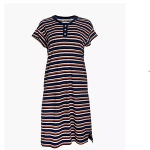 Madewell Striped Henley Tee Dress - M